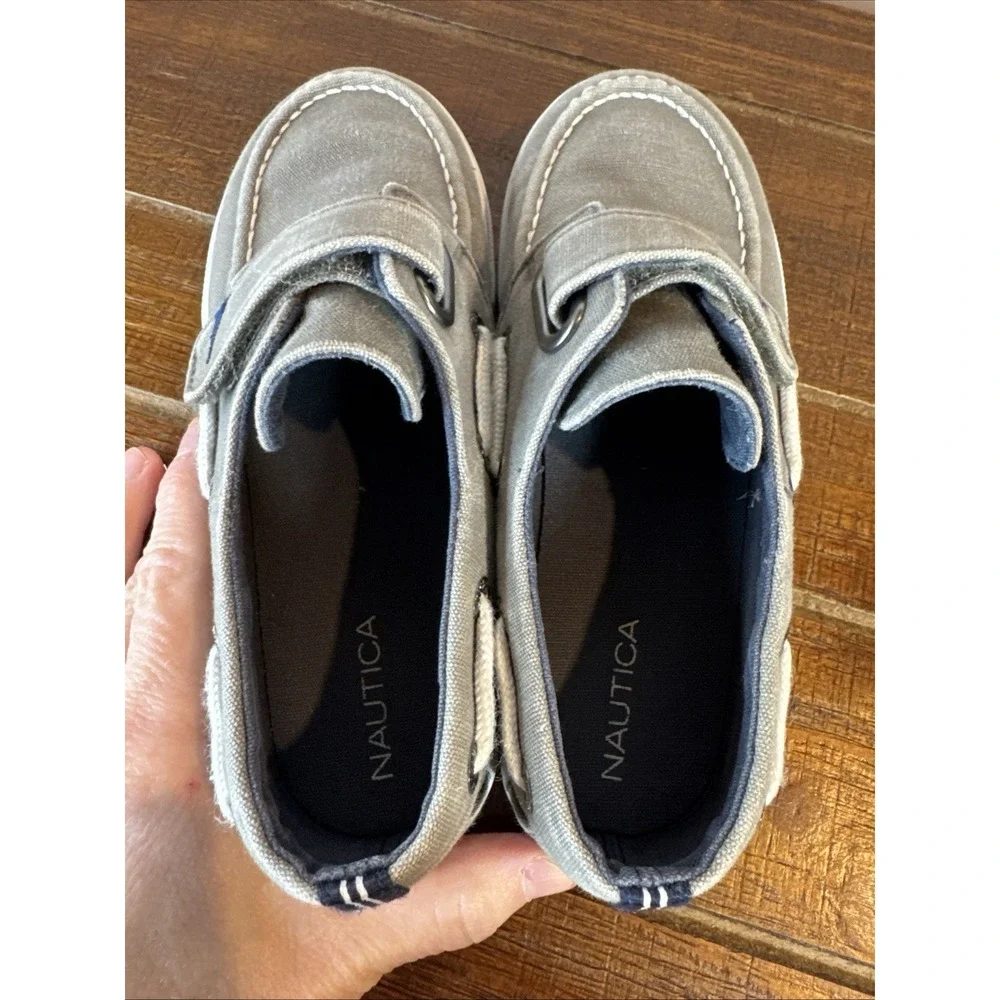 Nautica Kids' Little River Heather Gray Mix Little‎ Boy 12 Boat Shoe Loafer
